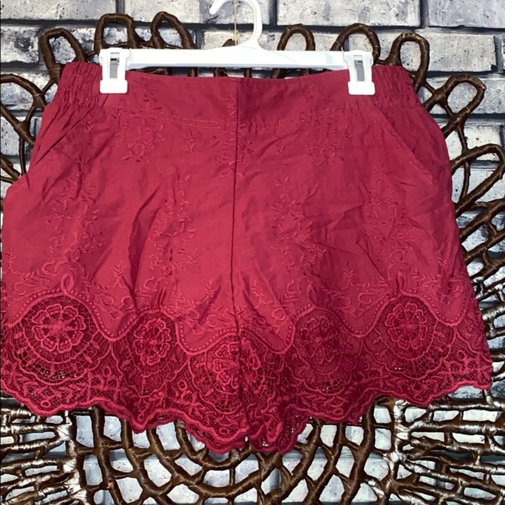New boho large lace shorts Xhilaration